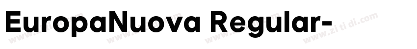 EuropaNuova Regular字体转换